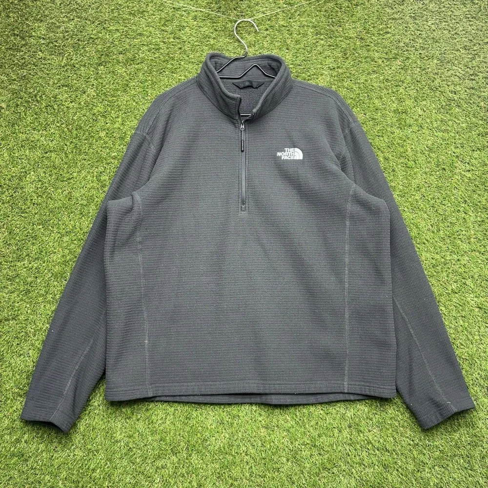 The North Face Fleece Pullover Mens 2XL Grid SDS 1/4 Zip Sweater Hiking Outdoor